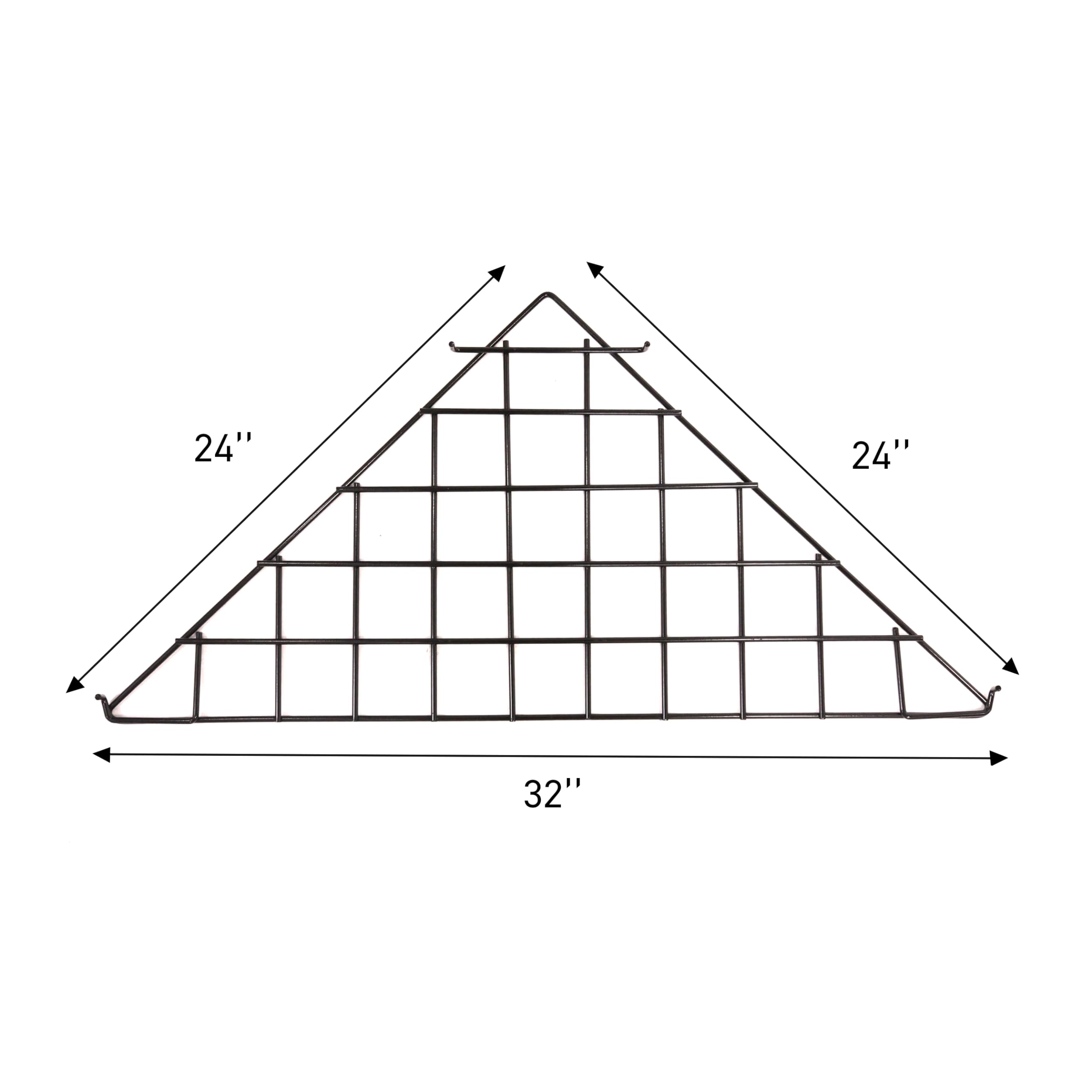 Amazon.com: SSWBasics Triangle Black Wire Grid Shelf - Set of 2